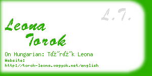 leona torok business card